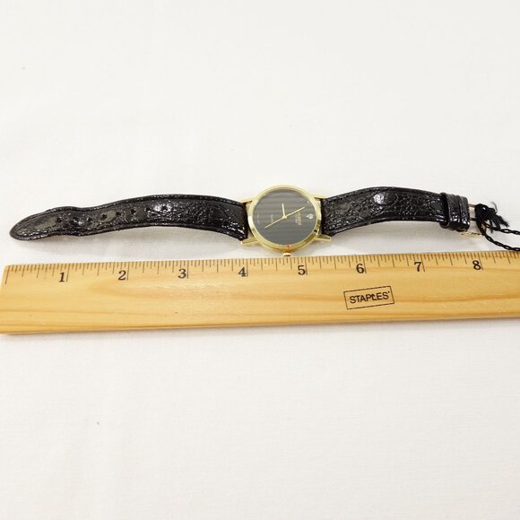 Vintage 80s Helbros Invincible Diamond Quartz Mens Watch New Battery - Picture 7 of 8